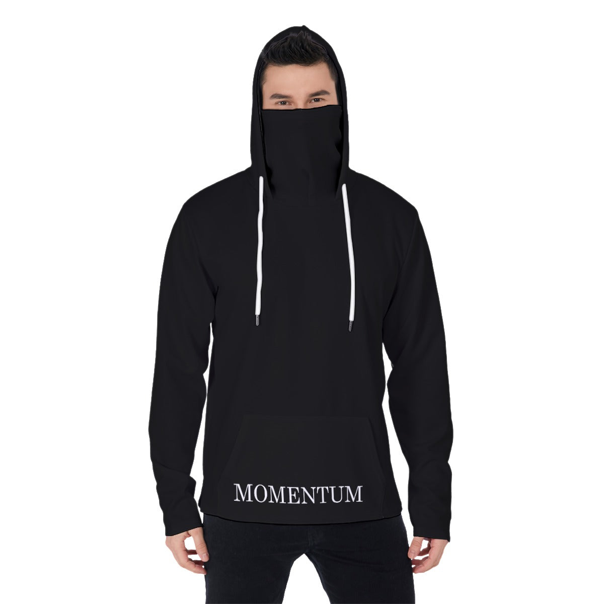 Men's Pullover Hoodie With Mask