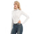 Fav White Women's Turtleneck Long Sleeve Bodysuit