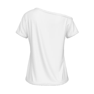 Freedom White Women's Off-Shoulder T-shirt