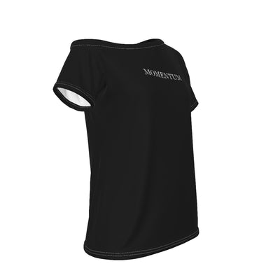 Freedom Black Women's Off-Shoulder T-shirt